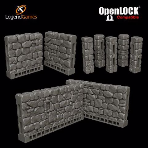 Image of LegendGames OpenLOCK compatible Wall Tiles