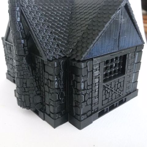 Image of medieval house kit compatible openlock 28 /32 mm