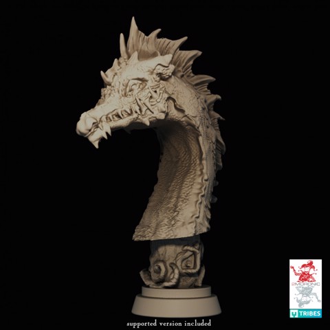 Image of Green Dragon Bust Trophy