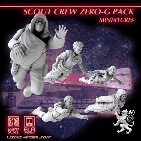 Image of Scout Crew Zero-G Pack Miniatures