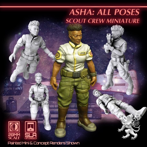 Image of Asha: All Poses - Scout Crew Miniature
