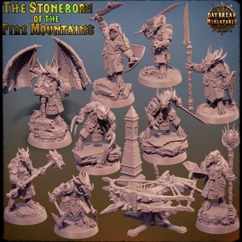 Image of Dragonborn: The Stoneborn of the Fire Mountains - COMPLETE PACK