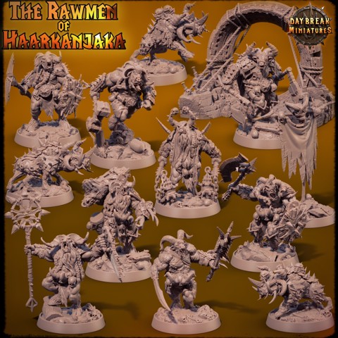 Image of Beastmen: The Rawmen of Haarkanjaka - COMPLETE PACK
