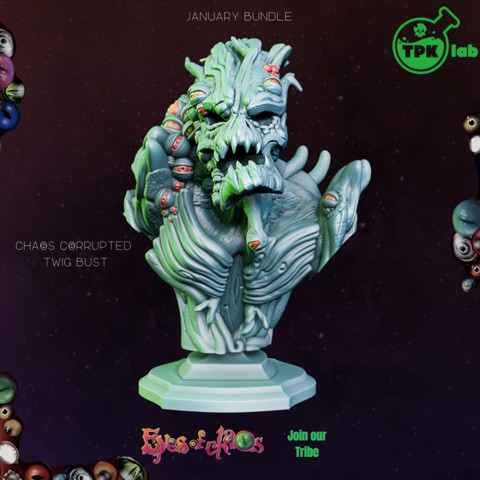 Image of Chaos Corrupted Twig Bust