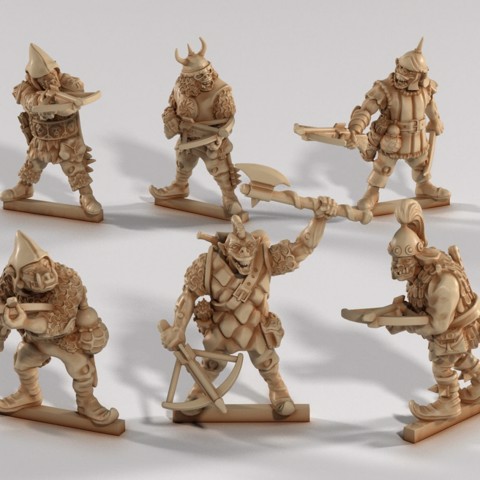 Image of ORC ARMY SOLDIERS - 6X Orc Crossbow Soldiers