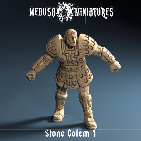 Image of Stone Golem 1 Pre-supported