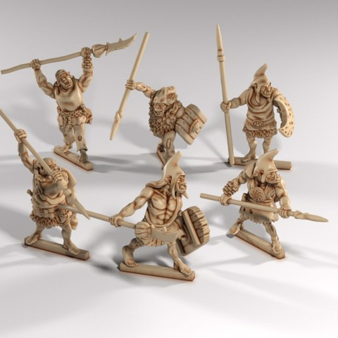 Image of Orc Thugs with Spear (set of 6)