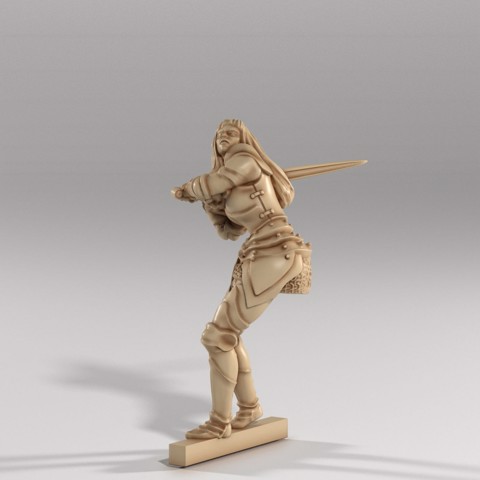 Image of Adventurer female fighter/paladin - Joan of Arc