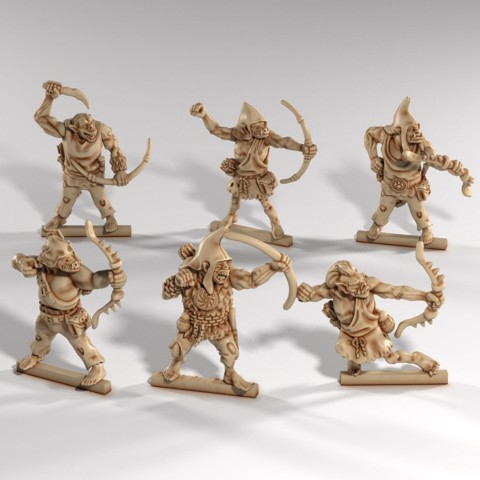 Image of Orc Archer Thugs - Set of 6