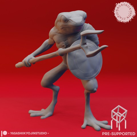 Image of Bullywug - Tabletop Miniature (Pre-Supported)