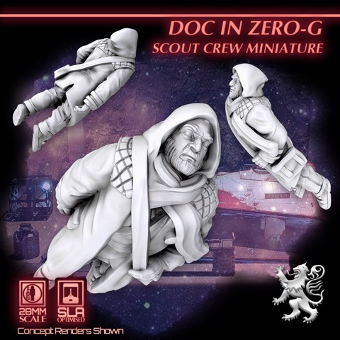 Image of Doc in Zero-G - Scout Crew Miniature