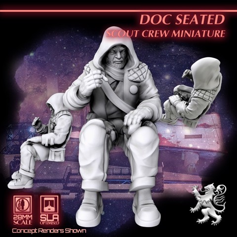 Image of Doc Seated - Scout Crew Miniature