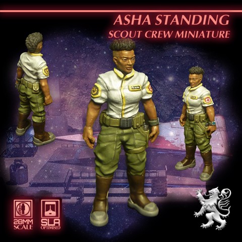 Image of Asha Standing - Scout Crew Miniatures