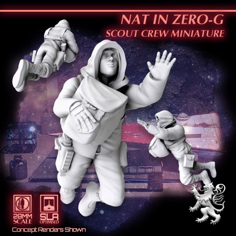 Image of Nat in Zero-G - Scout Crew Miniature
