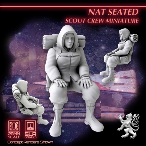 Image of Nat Seated - Scout Crew Miniature