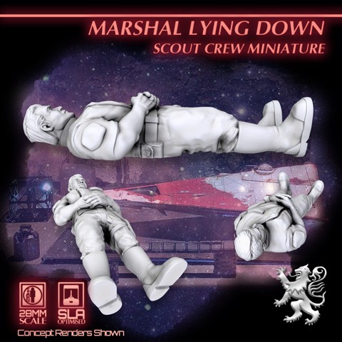 Image of Marshal Lying Down - Scout Crew Miniature
