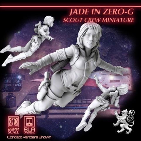 Image of Jade in Zero-G - Scout Crew Miniature