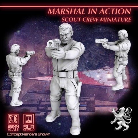 Image of Marshal in Action - Scout Crew Miniature