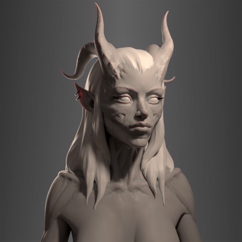 Image of Demon Princess - Collectible Bust (Pre-Supported)