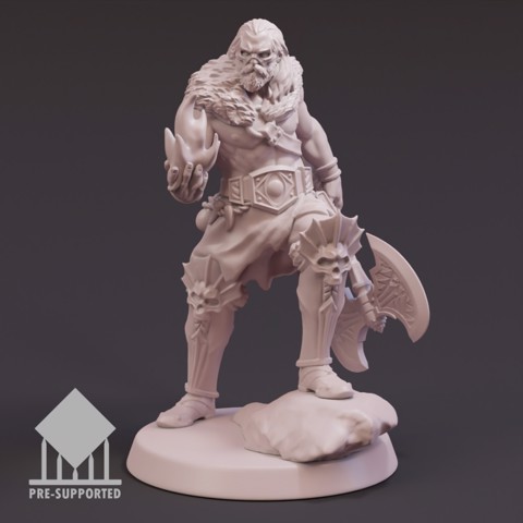 Image of Barbarian - Masked Sorcerer - Display Figure/Tabletop Miniature (28mm&75mm)