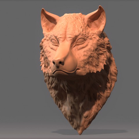 Image of Wolf Bust