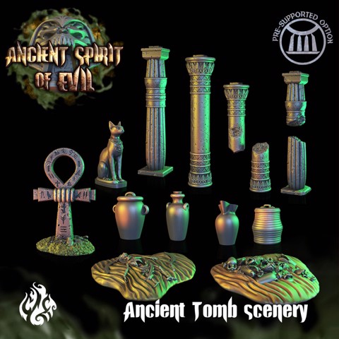 Image of Ancient Tomb Scenery Pieces
