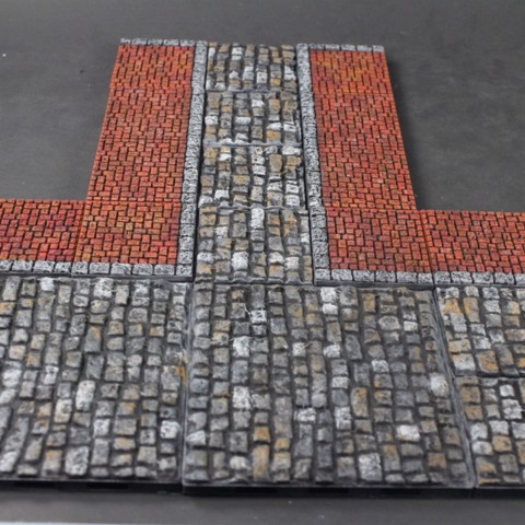 Image of OpenForge Cobblestone Streets: Square Pattern