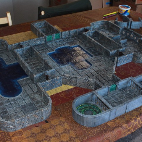 Image of OpenForge Skull Crossing Diorama Tile