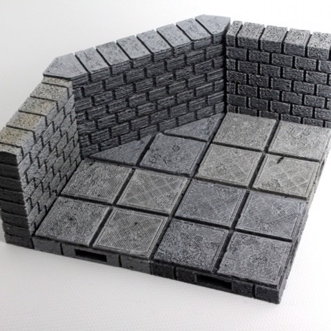 Image of OpenForge Cut-Stone OpenLOCK Angled Walls