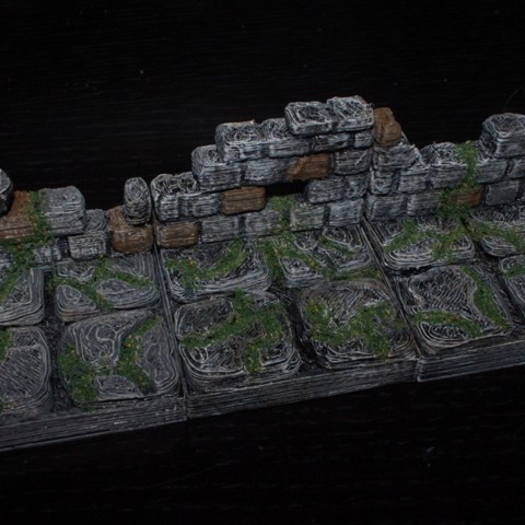 Image of OpenForge Ruined Wall Tile