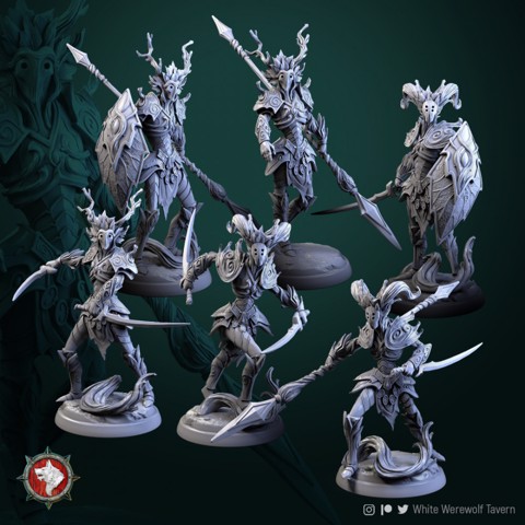 Image of Dendroid warriors 32mm pre-supported