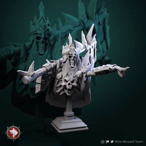 Image of Krovar the Undying bust pre-supported