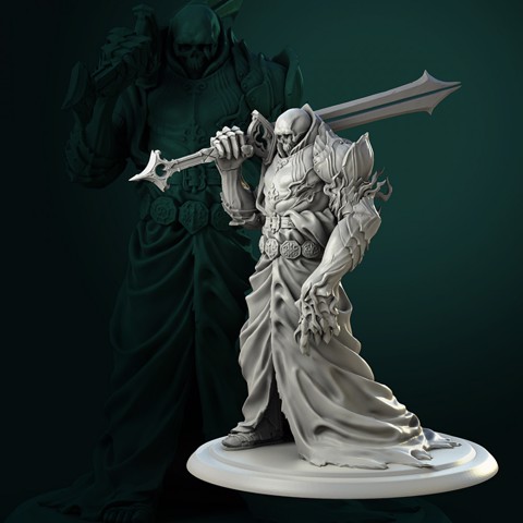 Image of Vold the Dead Lord 32mm and 75mm pre-supported