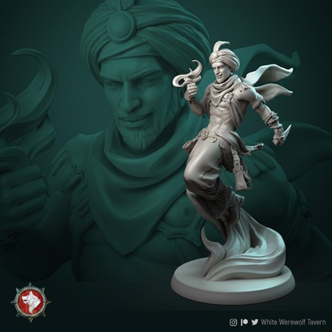 Image of David  the fire Thief 75mm and 32mm pre-supported