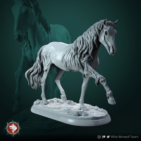 Image of Ghost horse 32mm pre-supported