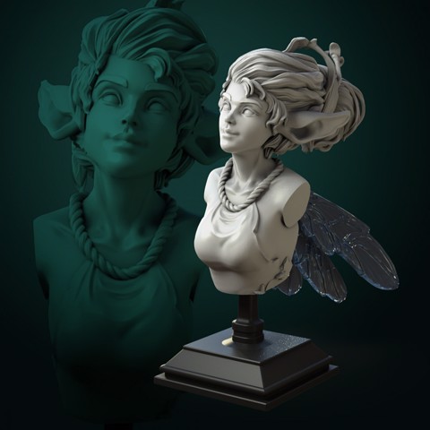Image of Pixie bust pre-supported
