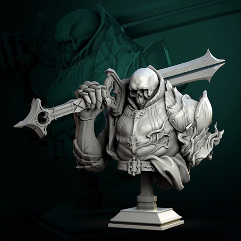 Image of Vold the Dead Lord bust pre-supported