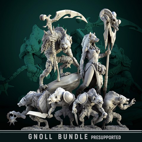 Image of Gnoll bundle pre-supported