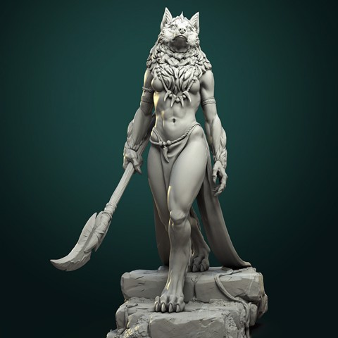 Image of Oleana the Werewolf Queen pre-supported