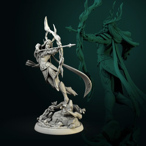 Image of Niel Elven Queen 32mm and 75mm pre-supported