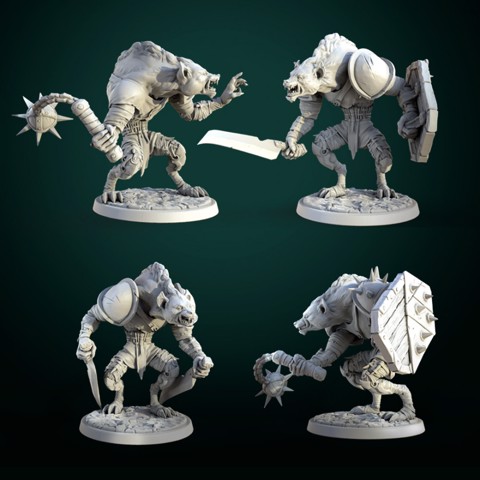 Image of Gnoll gang pre-supported