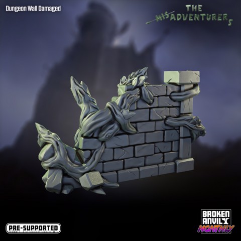 Image of The Mis-Adventurers - Dungeon Wall Damaged