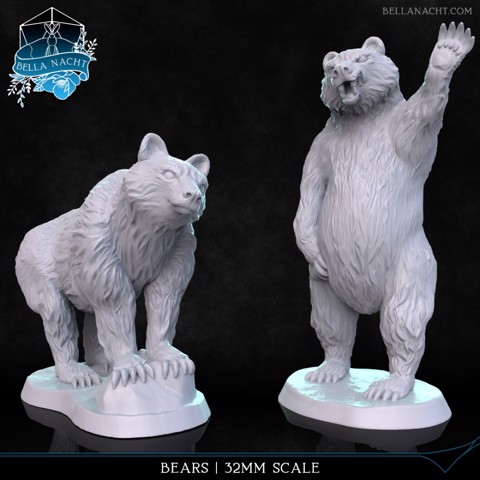 Image of Bear | 32mm Scale | 2 Poses