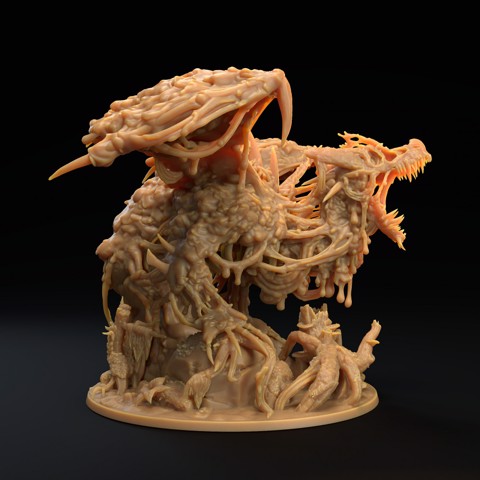 Image of Ooze Dragon | Presupported | Zyruxin, The Caustic Maw