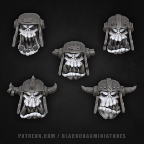 Image of Helmeted Orc Heads Bits