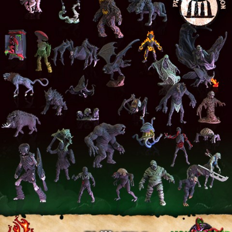 Image of October Challenge Vol.3: Monstrober Miniature Collection