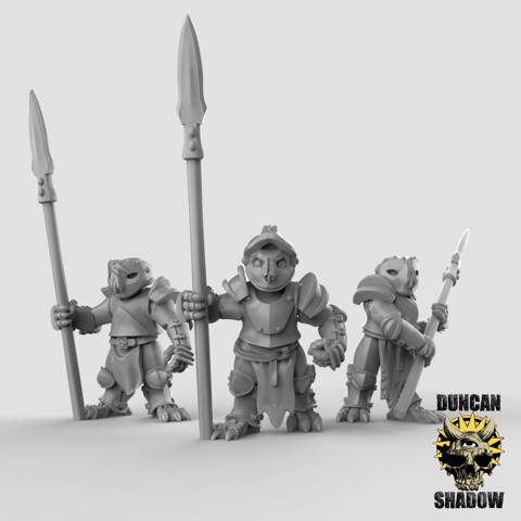 Image of Armored Owls with Spears (pre supported)