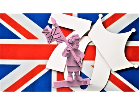 Image of HRH Queen Elizabeth II - Union Jack