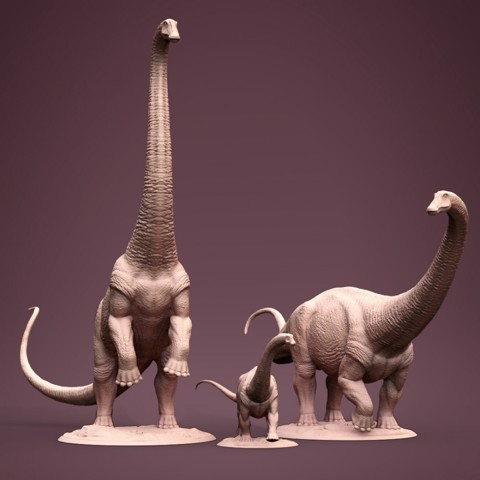Image of Brontosaurus family