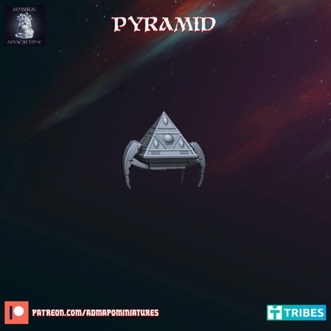 Image of Scifi Pyramid (Pre-Supported)